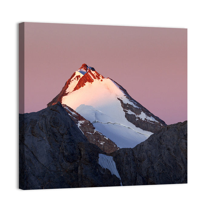 Mount Chimtarga Alpenglow Wall Art as a canvas print