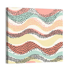 Wavy Color Block Pattern Wall Art