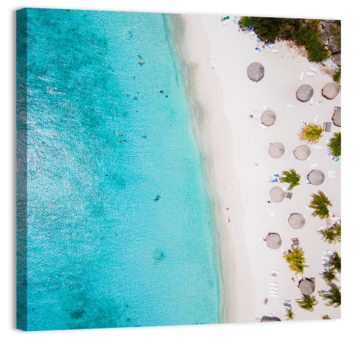 Cas Abou Aerial Shoreline Wall Art as a canvas print