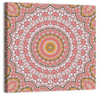 Pink Mosaic Mandala Wall Art