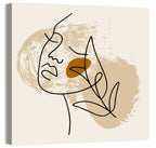 Minimalist Woman Line Portrait Wall Art