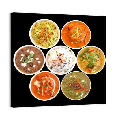 Indian Dishes Wall Art