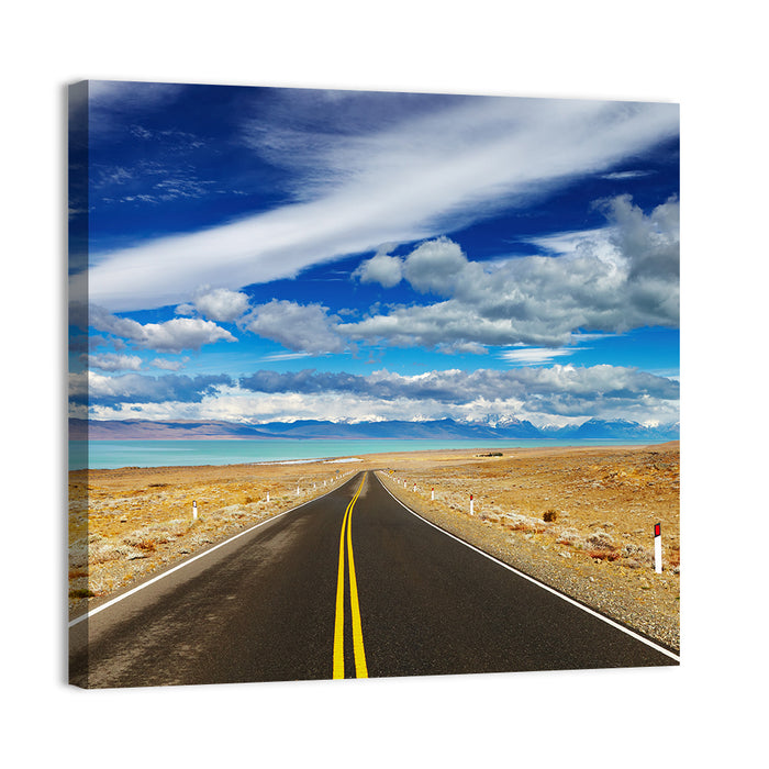 Road to Viedma Lake, Patagonia Wall Art as a canvas print