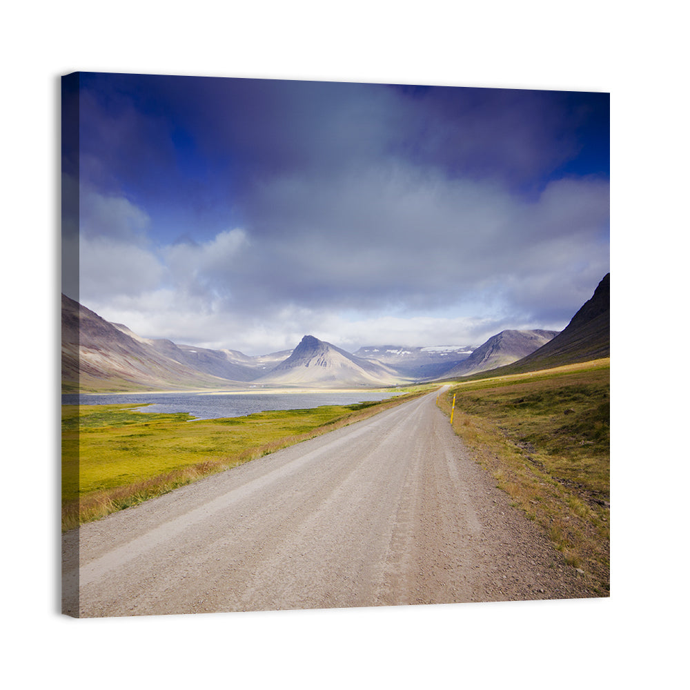 Iceland Gravel Road Landscape Wall Art