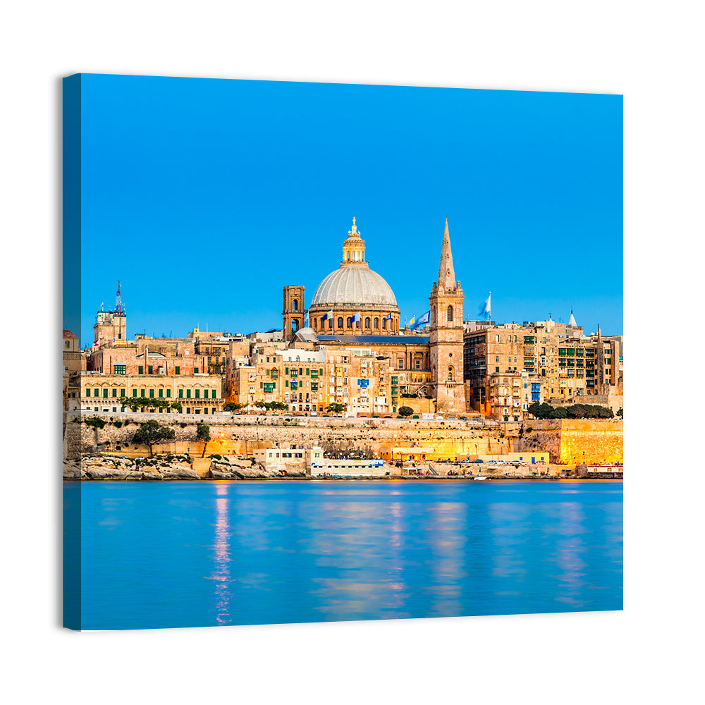 Valletta Waterfront Skyline Wall Art