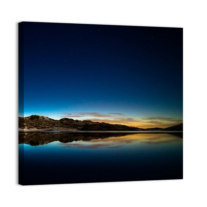 Kleifarvatn Lake at Dusk Wall Art as a canvas print