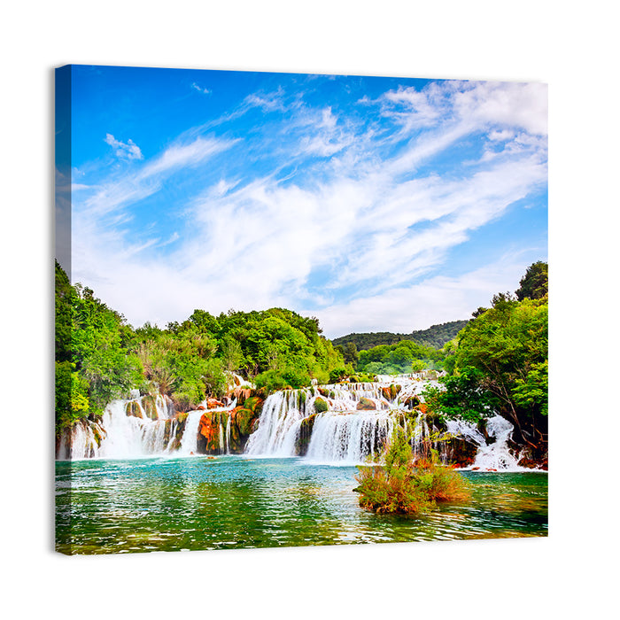 Skradinski Buk Waterfall, Krka Wall Art as a canvas print