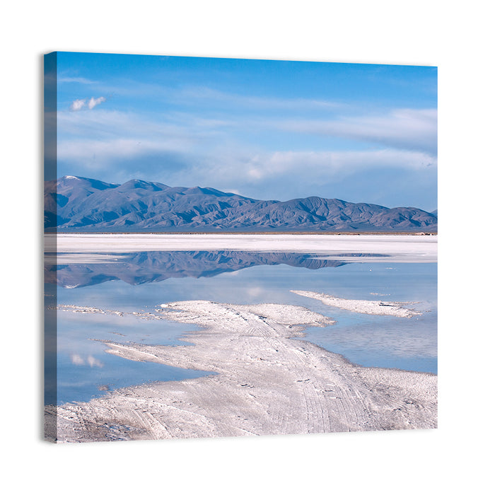 Salinas Grandes Salt Flats Wall Art as a canvas print