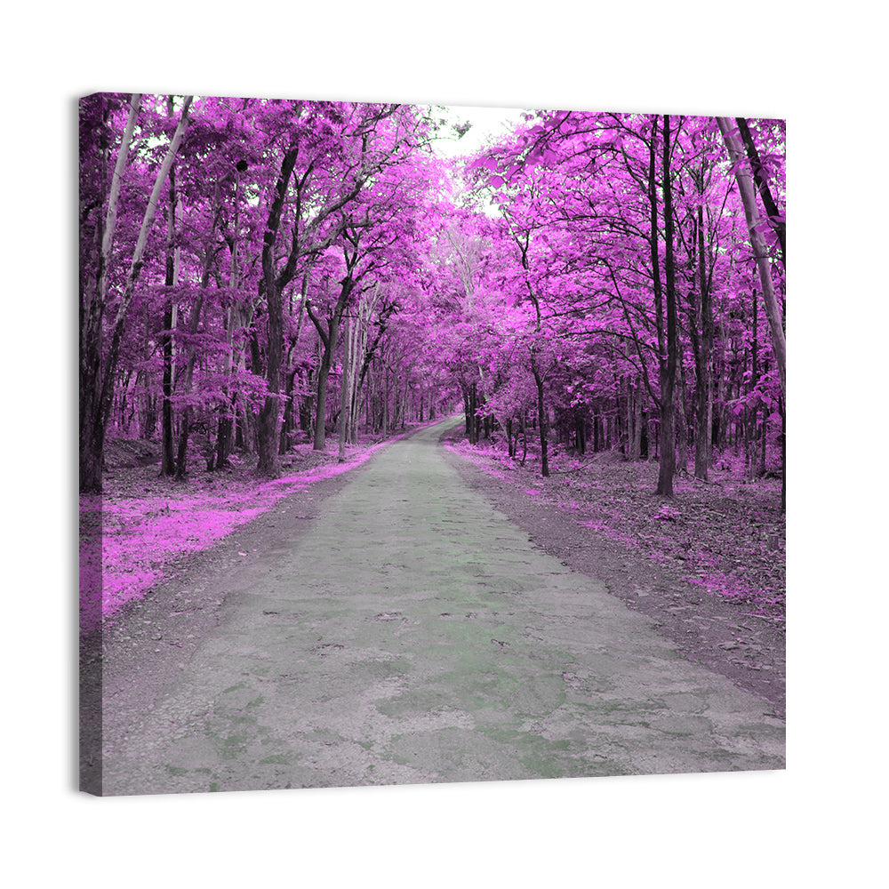 Autumn Forest Road Wall Art