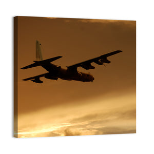 Military Freight Transport Plane Wall Art