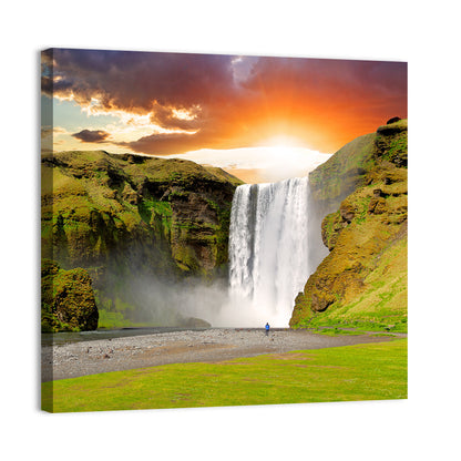 Skogafoss Waterfall Wall Art