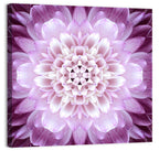 Kaleidoscopic Dahlia Mandala Wall Art