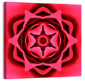 Kaleidoscopic Rose Petal Mandala Wall Art
