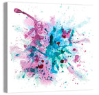 Magenta and Turquoise Splash Wall Art