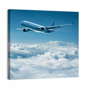 Airplane Above Clouds Wall Art