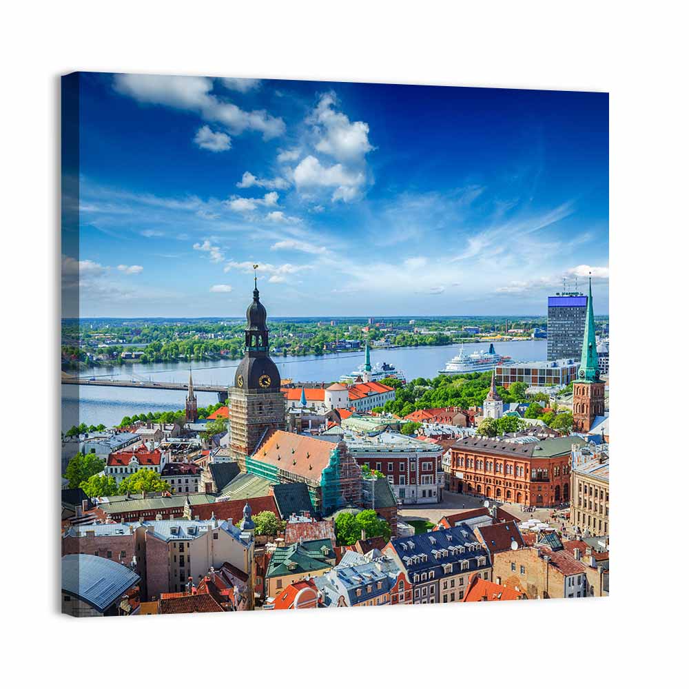 Riga Cityscape Wall Art