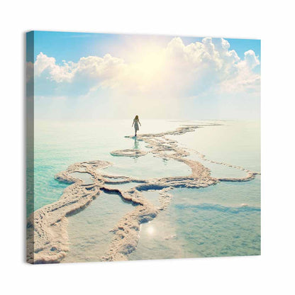 Dead Sea Salty Shore Wall Art