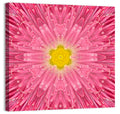 Kaleidoscopic Daisy Mandala Bloom Wall Art