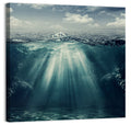 Split-level Underwater Ocean View Wall Art