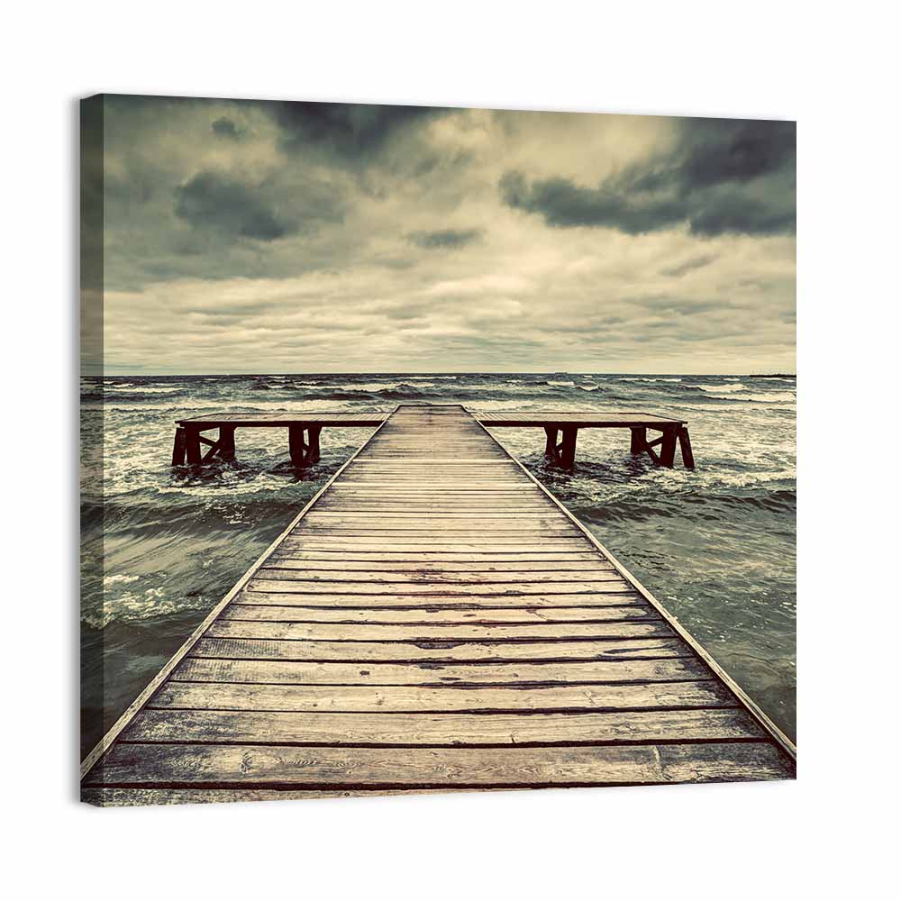 Old Wooden Jetty Wall Art