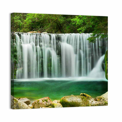 Lake Emerald Waterfall Wall Art