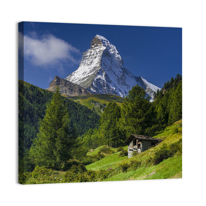 Matterhorn Peak, Zermatt Wall Art as a canvas print