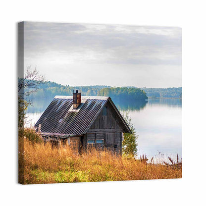 Salmon Lake & House Wall Art