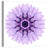 Purple Cornflower Mandala Wall Art