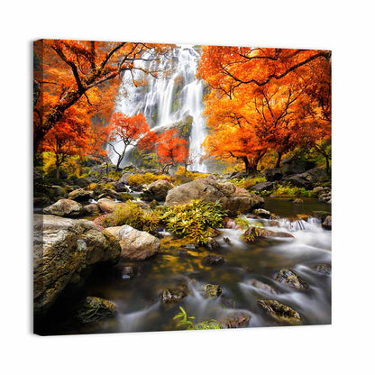 Autumn Waterfall Wall Art