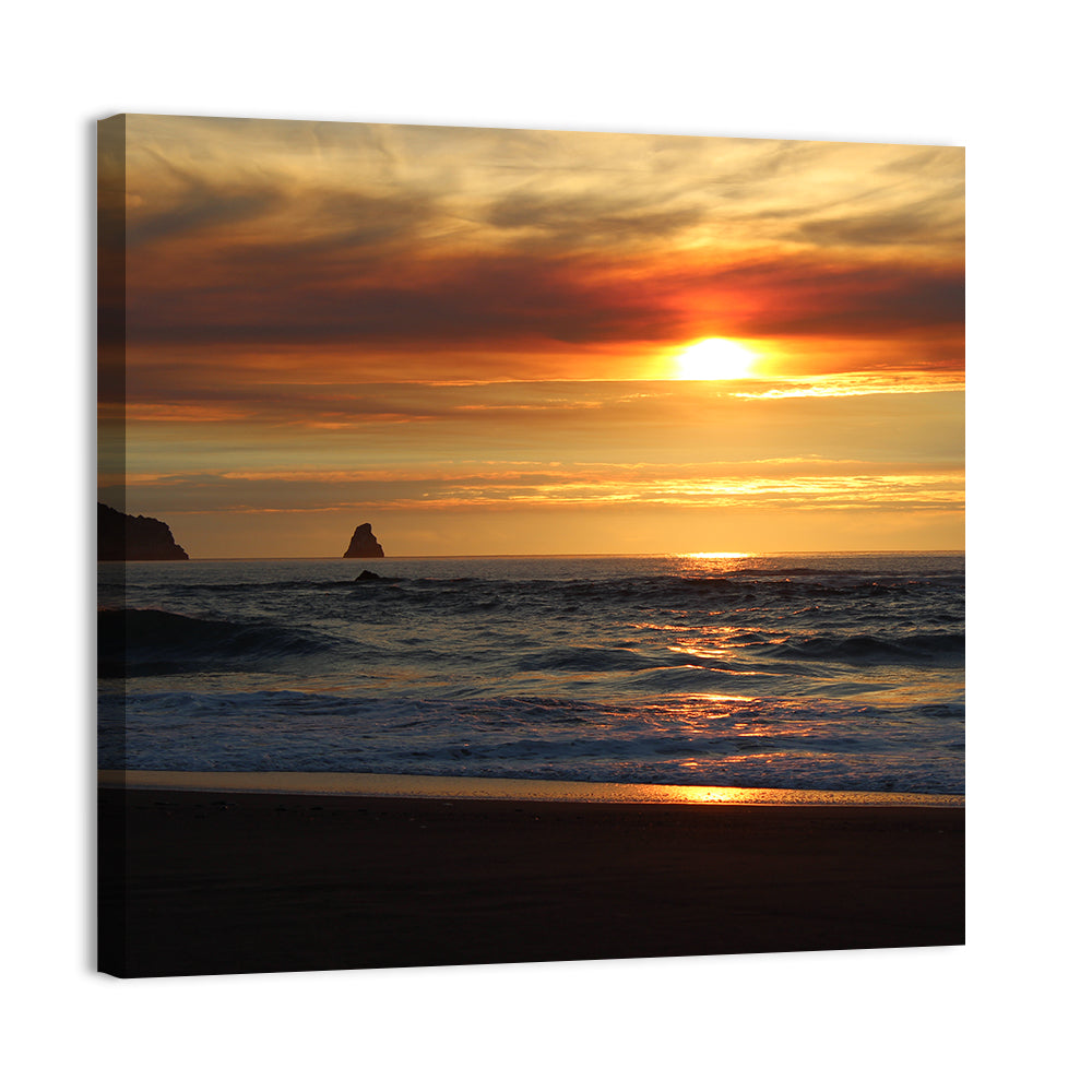 Oregon Sea Stack Sunset Wall Art