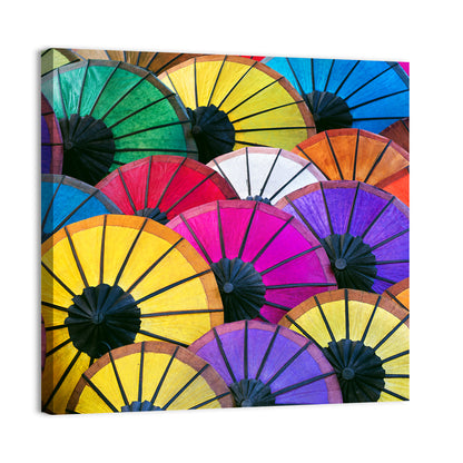 Colorful Umbrellas Wall Art