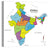 Map of India Wall Art