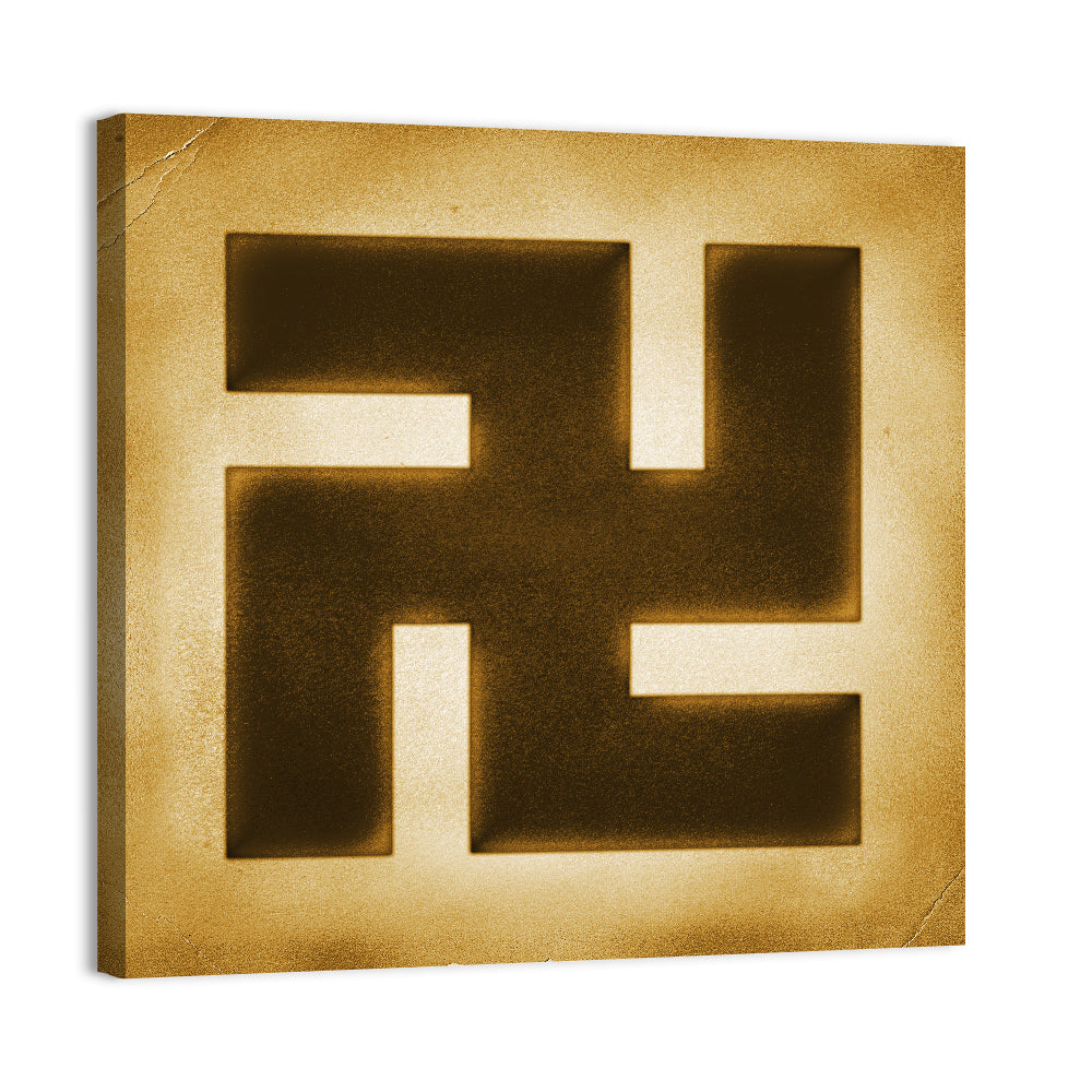 Buddhist Swastika Emblem Wall Art
