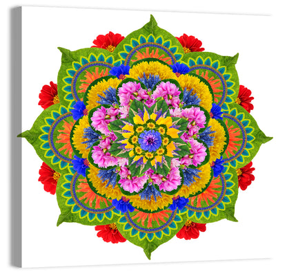 Sacred Lotus Mandala Wall Art