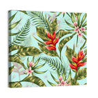 Tropical Floral Seamless Pattern Wall Art