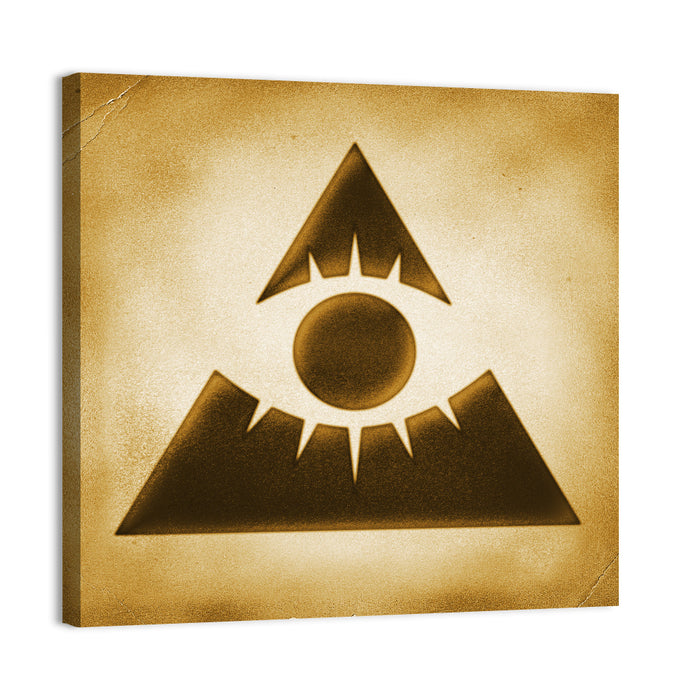 Vintage Eye of Providence Wall Art as a canvas print