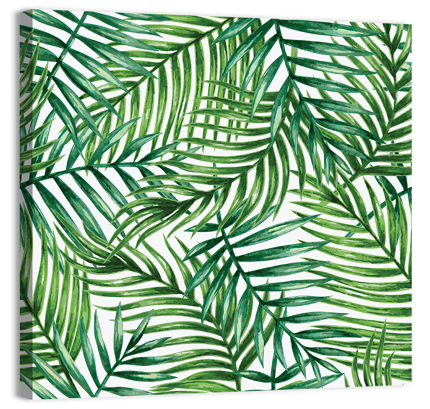 Palm Leaves Pattern Wall Art