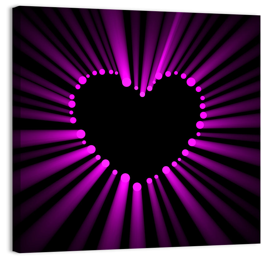 Glowing Heart Wall Art