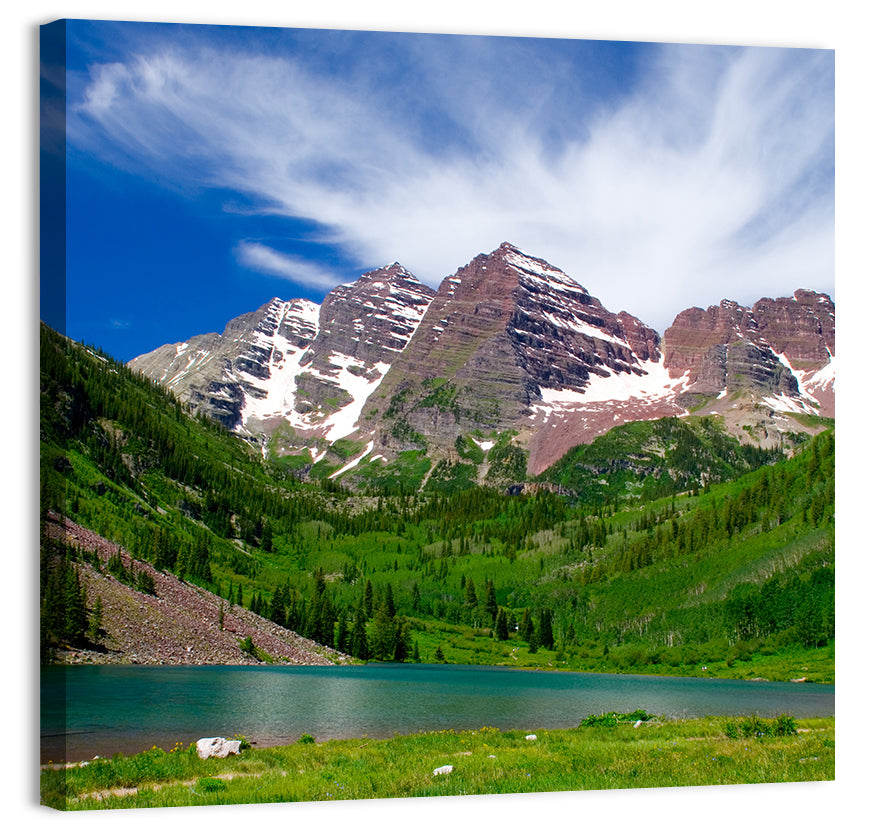 Maroon Bells Reflections at Maroon Lake Wall Art