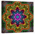 Vibrant Kaleidoscopic Mandala Ornament Wall Art