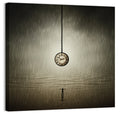 Suspended Pocket Watch in Rain Wall Art