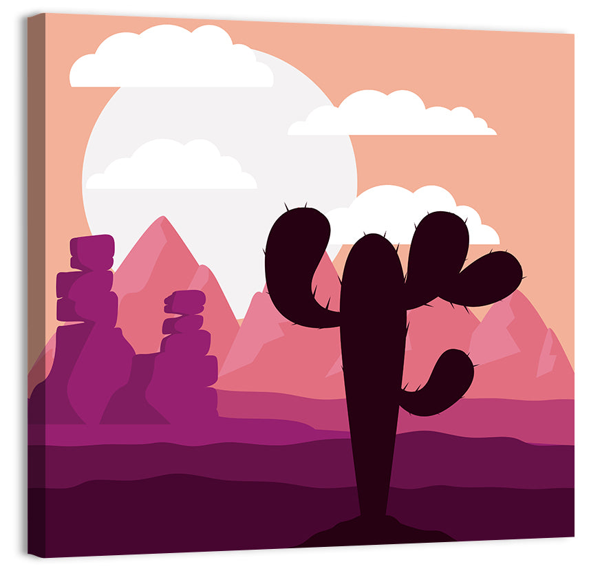 Saguaro Sunset Wall Art