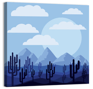 Cactus in Desert Wall Art