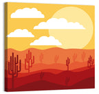 Saguaro Desert Sunrise Wall Art