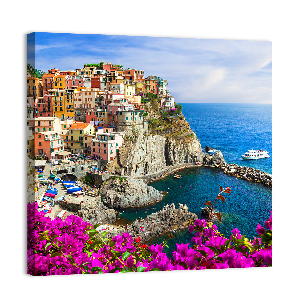 Manarola Cliffside Village Wall Art