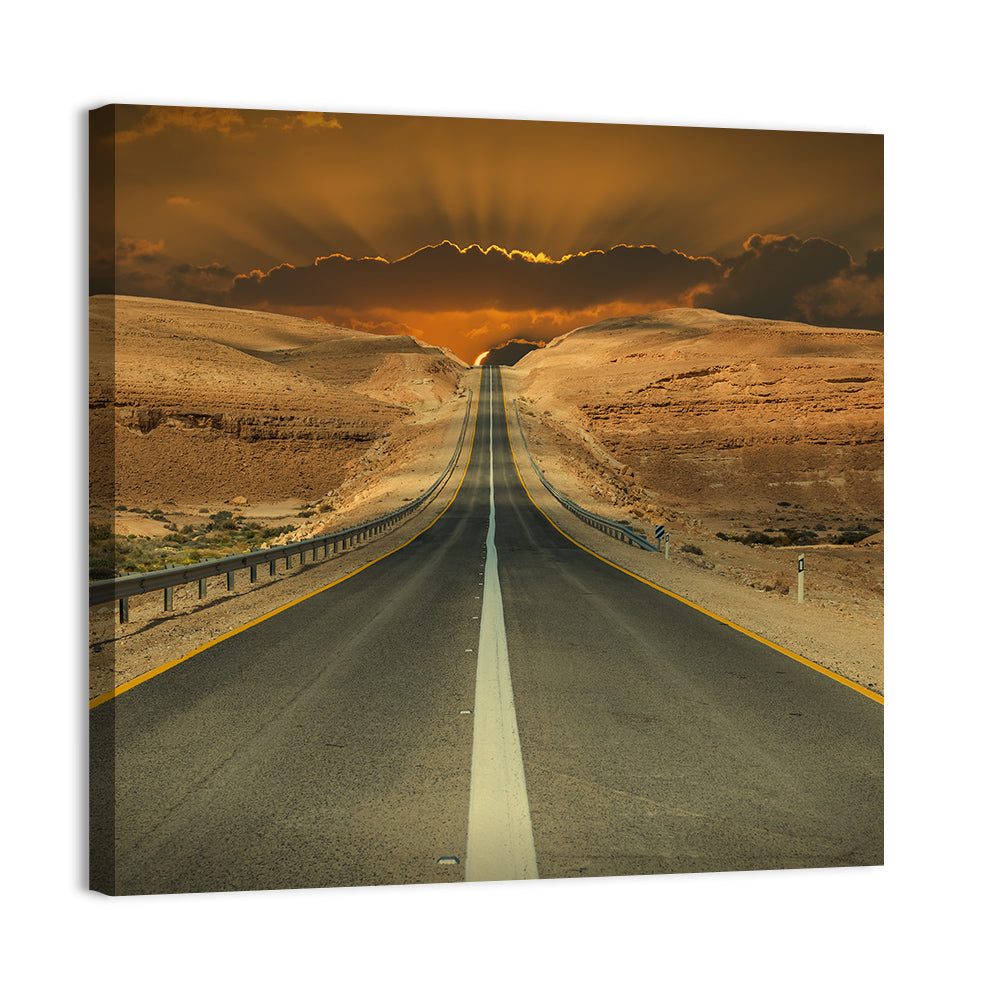 Negev Desert Road Wall Art