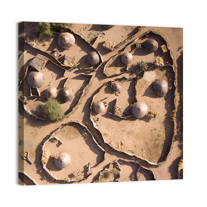 Village In Chad Wall Art