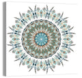 Layered Feather Mandala Wall Art