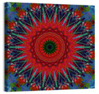 Lotus Blossom Starburst Mandala Wall Art