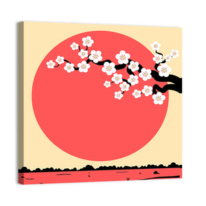 Cherry Blossom Minimalist Wall Art